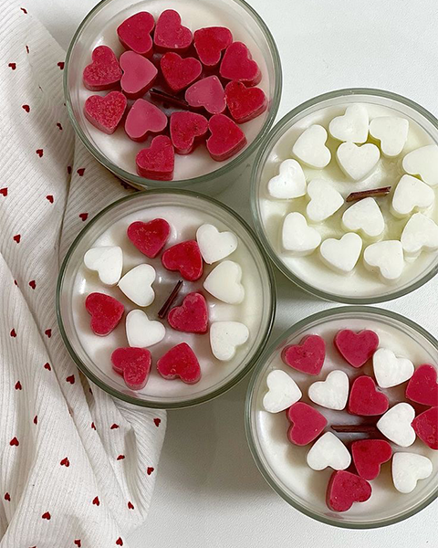 Heart Candles