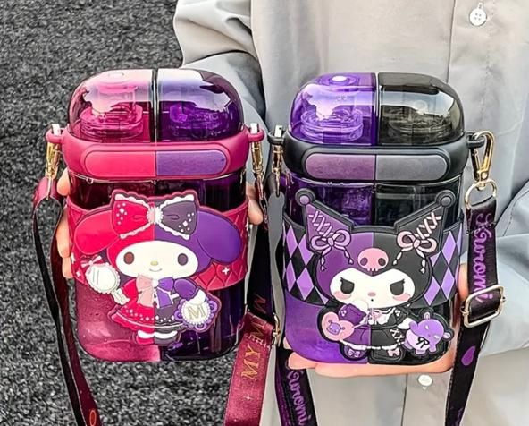 Kuromi Theme Water Bottle